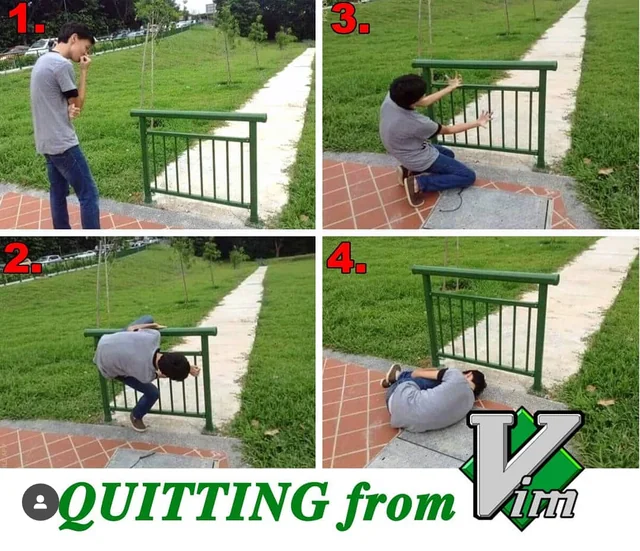 Quitting vim meme